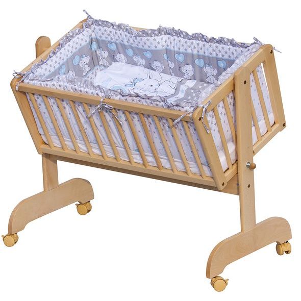 SCARLETT SOUPRAVA DO KOLÉBKY GUSTO MODRÁ - POVLEČENÍ DO POSTÝLKY - SPINKÁNÍ