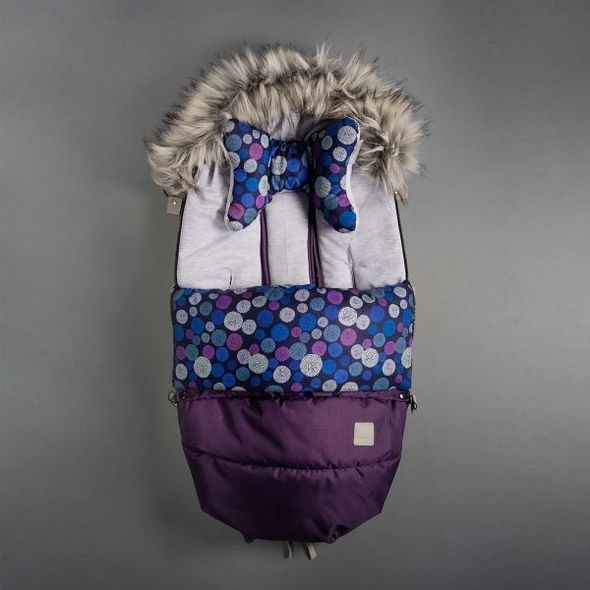 BEZTROSKA FUSAK S KOŽEŠINOU 100 CM PLUM - FUSAKY DO KOČÁRKU - KOČÁRKY A PŘÍSLUŠENSTVÍ