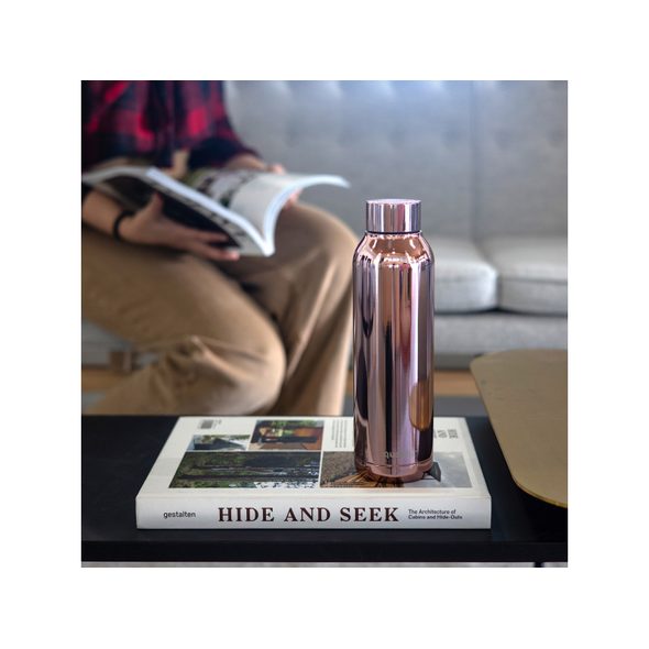 QUOKKA NEREZOVÁ TERMOLÁHEV SOLID SLEEK ROSE GOLD 630 ML - TERMOOBALY A TERMOSKY - KRMENÍ