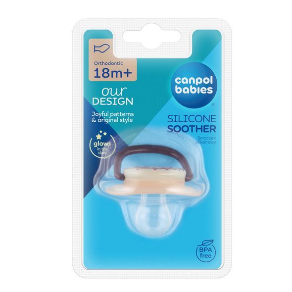 CANPOL BABIES DUDLÍK SILIKONOVÝ ANATOMICKÝ NIGHT DREAMS 18M+ 1KS - ŠIDÍTKA A DOPLŇKY - KRMENÍ
