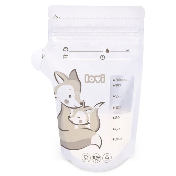 LOVI SÁČKY K UCHOVÁVÁNÍ ODSÁTÉHO MLÉKA 25 KS BUDDY BEAR - USKLADNĚNÍ MATEŘSKÉHO MLÉKA - KRMENÍ