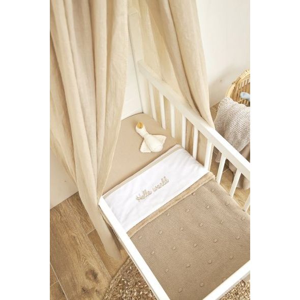 MEYCO DEKA MINI KNOTS FLEECE - SAND - DĚTSKÉ DEKY PRO MIMINKA - SPINKÁNÍ