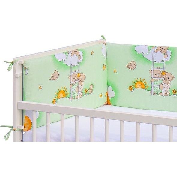 SCARLETT MANTINEL DO POSTÝLKY 4DÍLNÝ - SCARLETT MRÁČEK - 180 X 30 CM - ZELENÝ - MANTINELY - SPINKÁNÍ