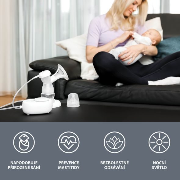 ZOPA ELEKTRICKÁ ODSÁVAČKA MLÉKA YOOKI - ODSÁVAČKY MATEŘSKÉHO MLÉKA - KRMENÍ