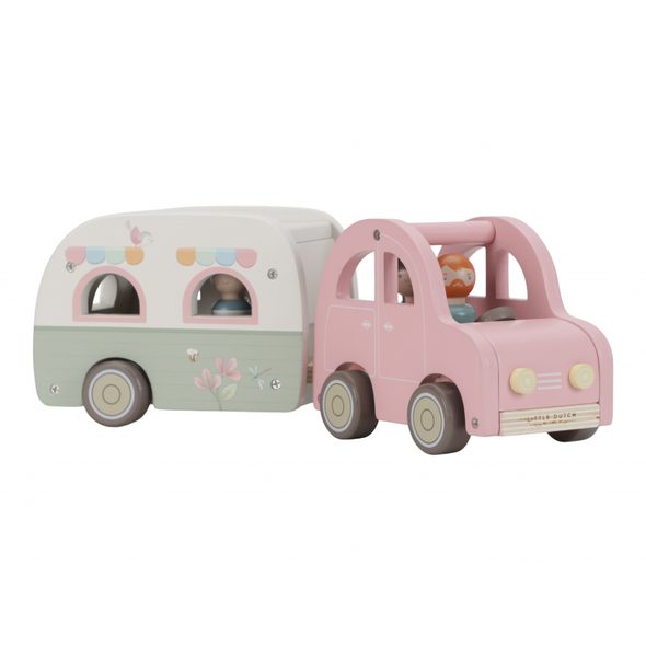 LITTLE DUTCH AUTO S KARAVANEM DŘEVĚNÉ - DŘEVĚNÉ HRAČKY - PRO DĚTI