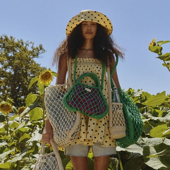 STUDIO NOOS MACRAME MOM BAG GREEN & BLUE YELLOW - DOPLŇKY - PRO MAMINKY