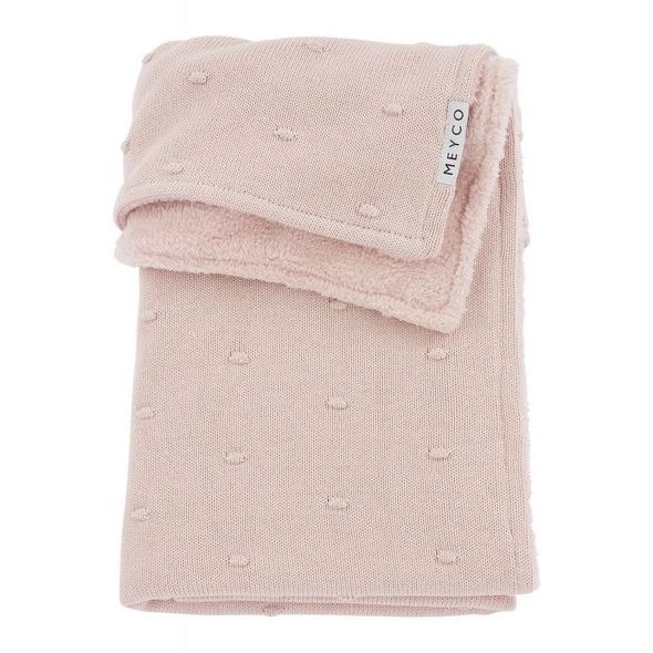 MEYCO DEKA MINI KNOTS FLEECE - SOFT PINK - DĚTSKÉ DEKY PRO MIMINKA - SPINKÁNÍ