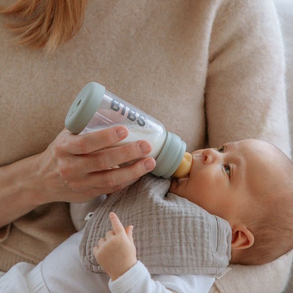 BIBS BABY BOTTLE SKLENĚNÁ LAHEV 110ML - KOJENECKÉ LAHVE - KRMENÍ