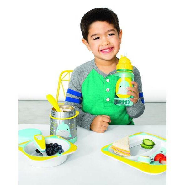 SKIP HOP ZOO TERMOSKA NA JÍDLO S VIDLIČKOU - ŽRALOK 12M+ - TERMOOBALY A TERMOSKY - KRMENÍ