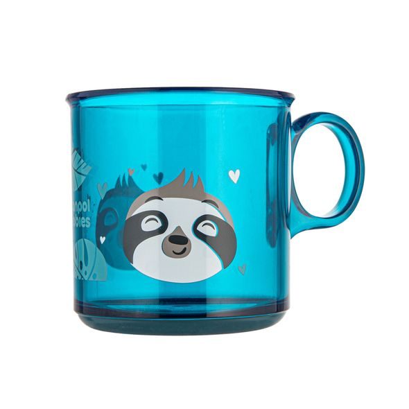 CANPOL BABIES HRNEČEK PROTISKLUZOVÝ EXOTIC ANIMALS 170ML MODRÝ - DĚTSKÉ HRNEČKY - KRMENÍ