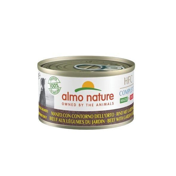 ALMO NATURE HFC COMPLETE MADE IN ITALY - HOVĚZÍ SE ZAHRADNÍ ZELENINOU 95G VÝHODNÉ BALENÍ 24KS - KONZERVY PRO PSY - CHOVATELSKÉ POTŘEBY MALVÍKZOO