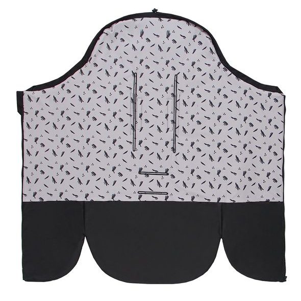 EMITEX FUSAK 2V1 COCOON SOFTSHELL BLACK + CRAZY NOTES - FUSAKY DO KOČÁRKU - KOČÁRKY A PŘÍSLUŠENSTVÍ