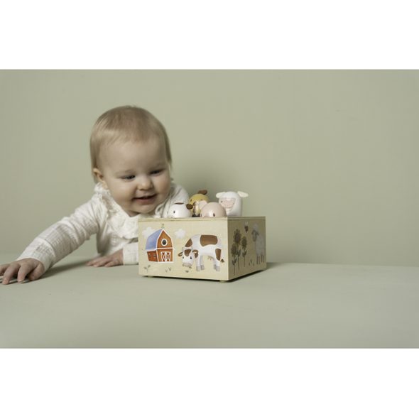 LITTLE DUTCH VYSKAKOVACÍ ZVÍŘÁTKA SE ZVUKY FARMA - HUDEBNÍ - PRO DĚTI