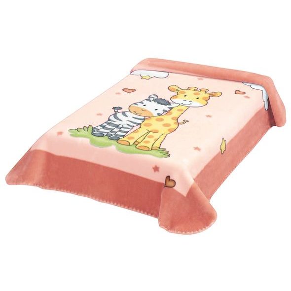 SCARLETT ŠPANĚLSKÁ DEKA 637 RŮŽOVÁ 80X110CM - DĚTSKÉ DEKY PRO MIMINKA - SPINKÁNÍ