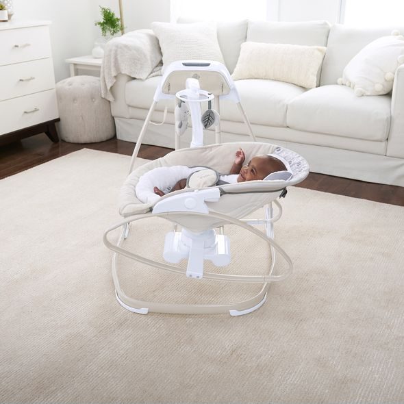 INGENUITY HOUPAČKA VELKÁ S KOLOTOČEM A ADAPTÉREM HOLDEN 0M+, DO 9KG, 2019 - LEHÁTKA A HOUPADLA - SPINKÁNÍ