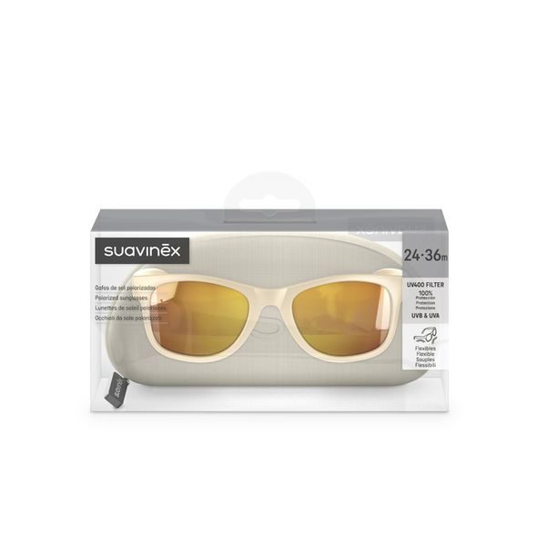 SUAVINEX DĚTSKÉ BRÝLE POLARIZOVANÉ S POUZDREM 2024 - 24/36 MĚSÍCŮ - ŠEDÉ - SLUNEČNÍ BRÝLE - PRO DĚTI