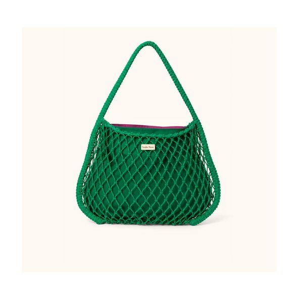 STUDIO NOOS MACRAME MOM BAG SÍŤKA GREEN & TAŠKA PURPLE GREEN - DOPLŇKY - PRO MAMINKY