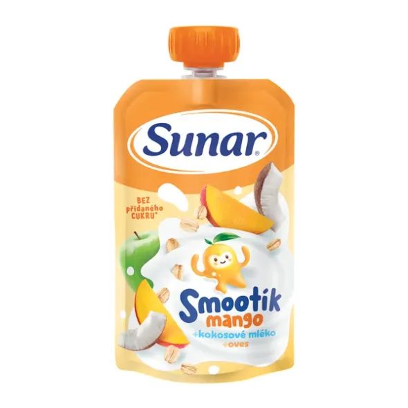 SUNAR SMOOTHÍK DĚTSKÁ KAPSIČKA MANGO 120G - KAPSIČKY - KRMENÍ