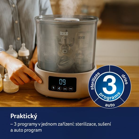 LOVI ELEKTRICKÝ STERILIZÁTOR SE SUŠIČKOU - STERILIZÁTORY - KRMENÍ