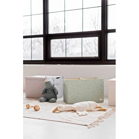 3 SPROUTS TRUHLA NA HRAČKY RECYCLED TERRAZZO/GREEN - BOXY NA HRAČKY - SPINKÁNÍ