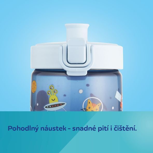 CANPOL BABIES LAHEV PRO DĚTI JUNIOR 400ML RŮŽOVÁ - SPORTOVNÍ LAHVE - KRMENÍ