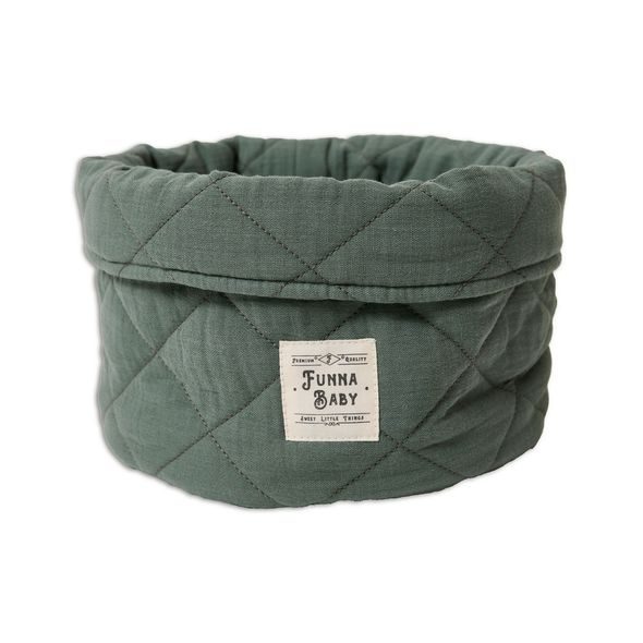 FUNNABABY ÚLOŽNÝ KOŠÍK IVY GREEN - ORGANIZÉRY NA PŘEBALOVACÍ PULT - PŘEBALOVÁNÍ