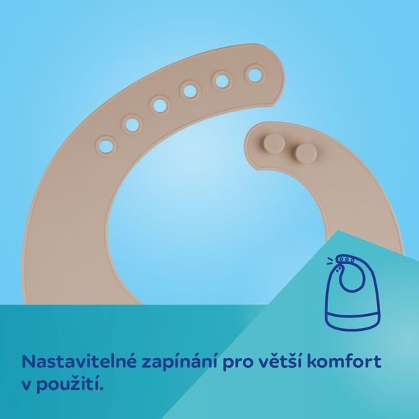 CANPOL BABIES SILIKONOVÝ BRYNDÁK S KAPSOU KRÉMOVÝ - BRYNDÁKY - KRMENÍ