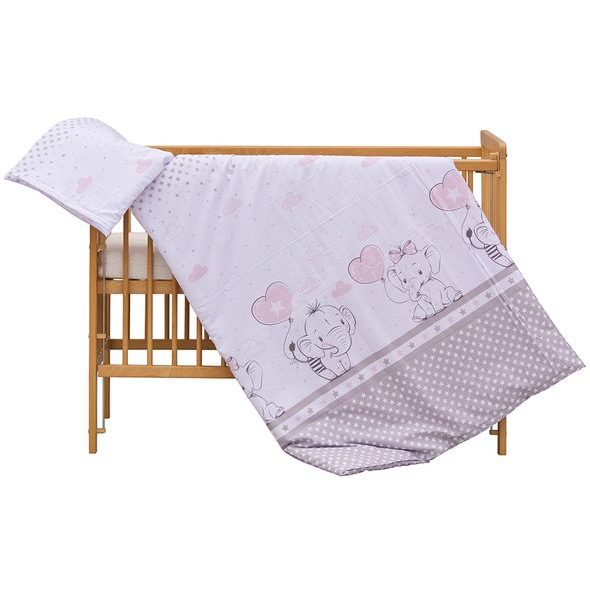 SCARLETT SOUPRAVA DO POSTÝLKY 2-DÍLNÁ GUSTO RŮŽOVÁ 90X120CM - POVLEČENÍ DO POSTÝLKY - SPINKÁNÍ