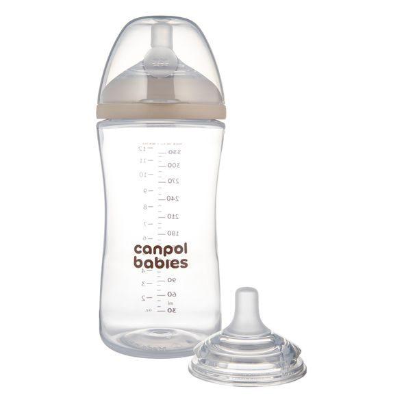 CANPOL BABIES LAHEV ANTIKOLIKOVÁ NATURAL SHAPE 260ML - KOJENECKÉ LAHVE - KRMENÍ