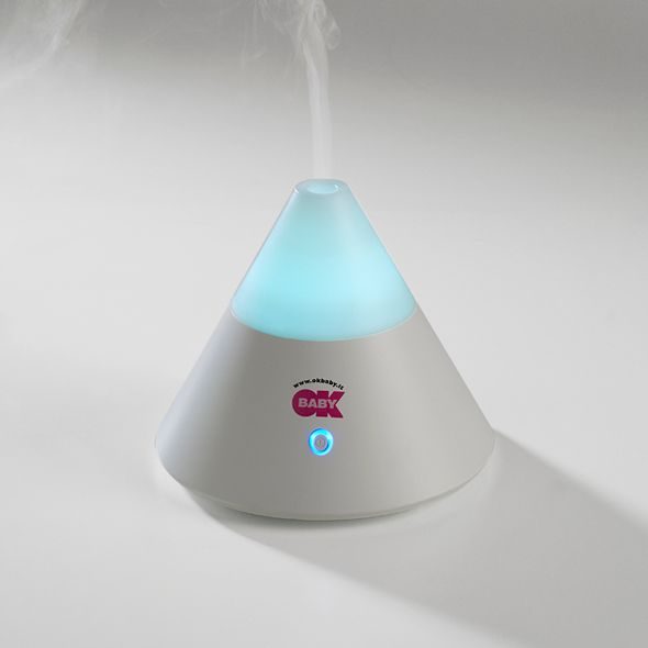 OK BABY BLUE AROMA LE JUS ZVLHČOVAČ/AROMA LAMPA ULTRASOUND - ZVLHČOVAČE A ČISTIČKY VZDUCHU - SPINKÁNÍ