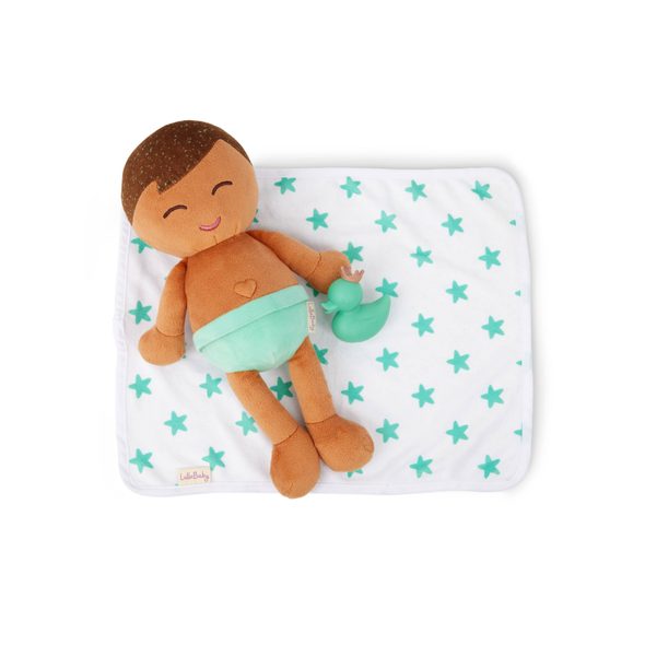 B-TOYS PANENKA PLYŠOVÁ DO VANY KLUK LULLA BABY LIGHT BROWN HAIR - HRAČKY DO VANY - PRO DĚTI