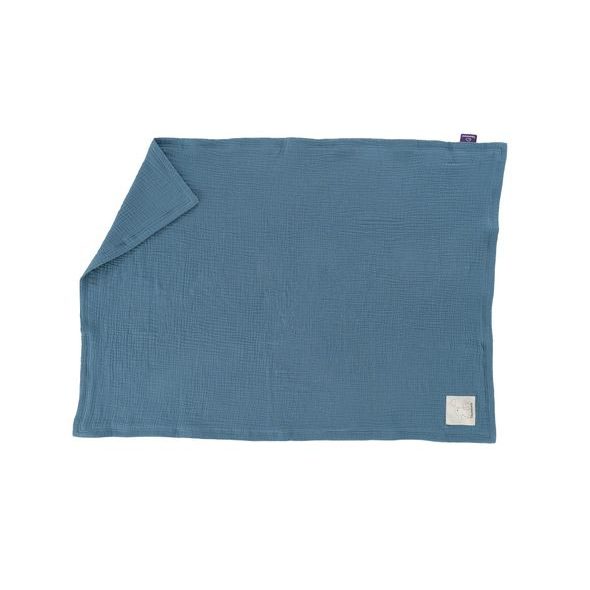 TRÄUMELAND MUŠELÍNOVÁ DEKA 100 X 75 CM JEANSBLAU - DĚTSKÉ DEKY PRO MIMINKA - SPINKÁNÍ
