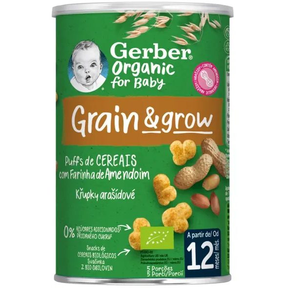 GERBER ORGANIC KŘUPKY ARAŠÍDOVÉ 35G - TYČINKY/SUŠENKY - KRMENÍ