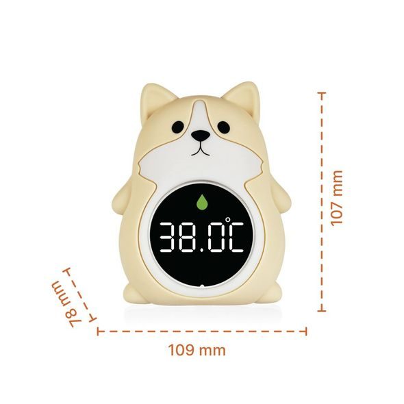 ZOPA SILIKONOVÝ DIGITÁLNÍ TEPLOMĚR 3V1 - NOČNÍ SVĚTLA - SPINKÁNÍ