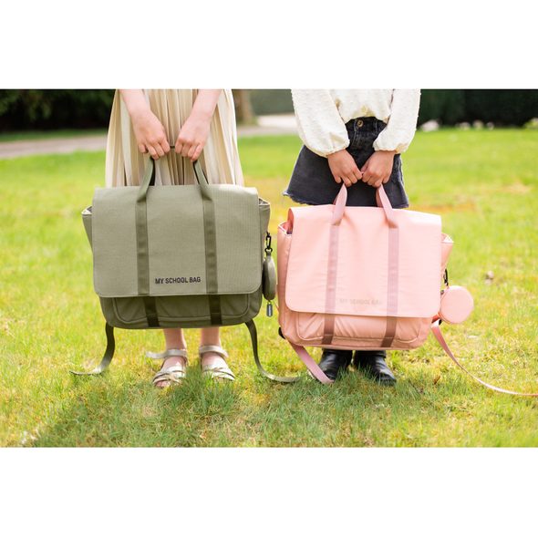 CHILDHOME ŠKOLNÍ TAŠKA CANVAS KHAKI - BATOHY A TAŠKY - PRO DĚTI