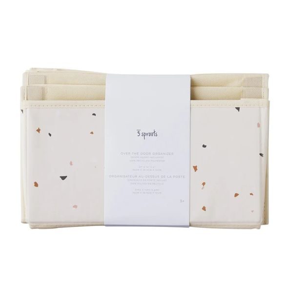 3 SPROUTS ZÁVĚSNÝ ORGANIZÉR RECYCLED TERRAZZO CREAM - DEKORACE A POLIČKY - SPINKÁNÍ