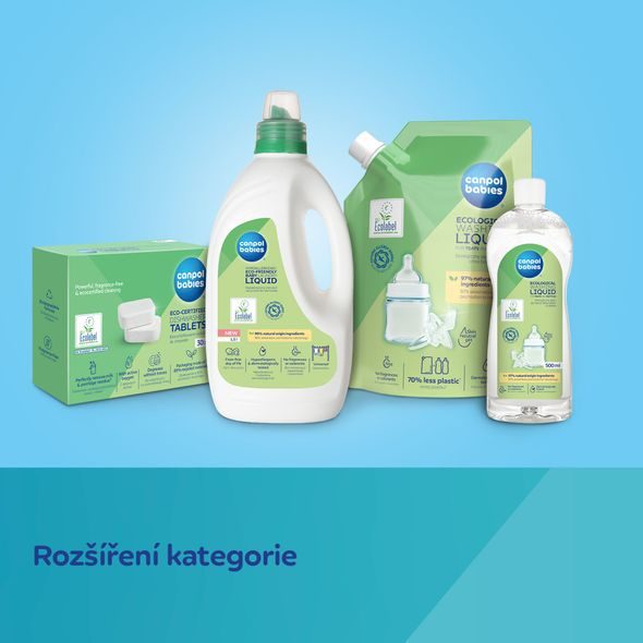 CANPOL BABIES EKOLOGICKÝ PRACÍ GEL NA KOJENECKÉ PRÁDLO 1,5L - DĚTSKÉ PRACÍ A MYCÍ PROSTŘEDKY - KOUPÁNÍ A ZDRAVÍ