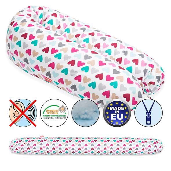 SCAMP KOJÍCÍ POLŠTÁŘ 155X30 (COLORFULLHEART) - KOJÍCÍ POLŠTÁŘE - KRMENÍ