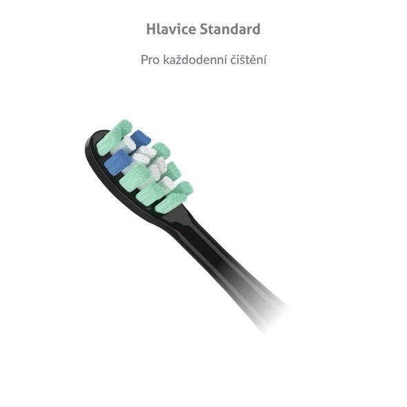 TRUELIFE SONICBRUSH CLEAN-SERIES HEADS STANDARD BLACK 2 PACK - PÉČE O ZUBY - PRO MAMINKY