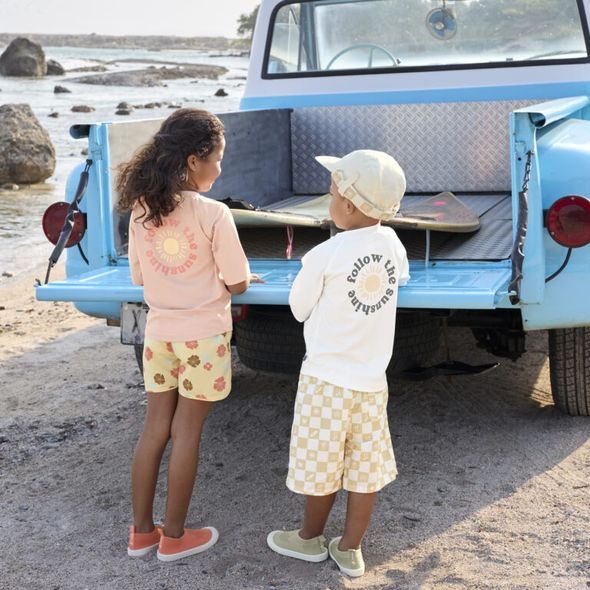 LÄSSIG SPLASH SHORT SLEEVE RASHGUARD SUNSHINE SEA SALT 19-24 MO. - TRIČKA KRÁTKÝ / DLOUHÝ RUKÁV - PRO DĚTI