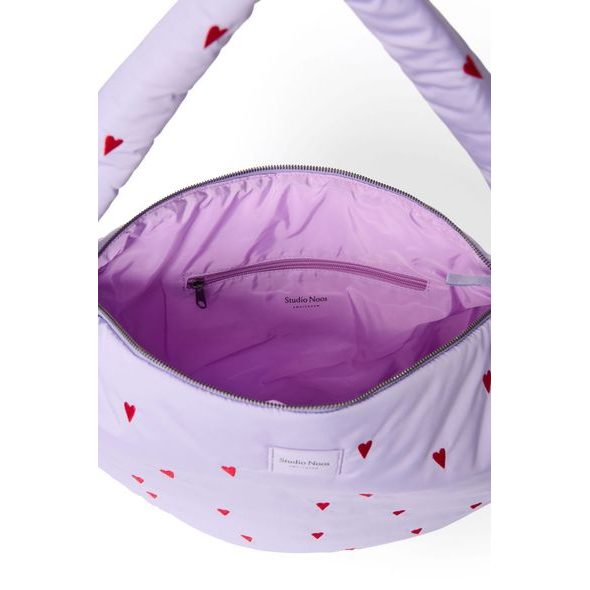 STUDIO NOOS PUFFY CROSS BODY BAG PURPLE HEARTS - ORGANIZÉRY A KOŠÍKY - KOČÁRKY A PŘÍSLUŠENSTVÍ