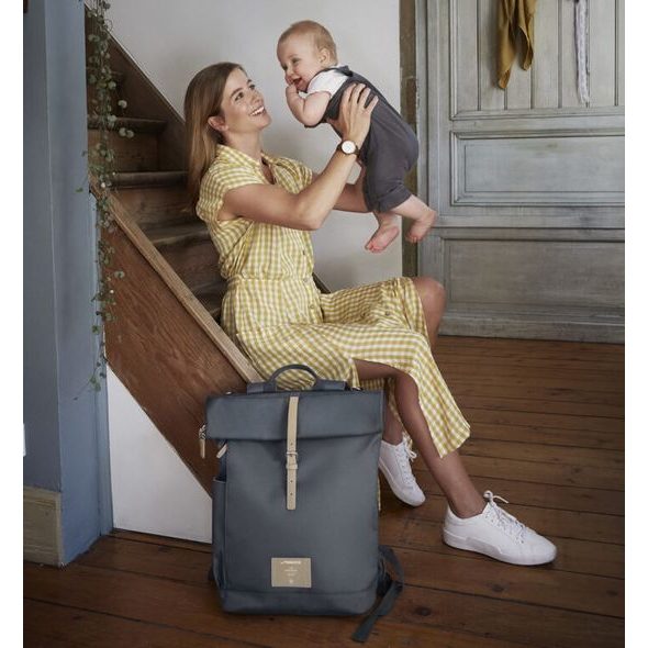 LÄSSIG GREEN LABEL ROLLTOP BACKPACK ANTHRACITE - PŘEBALOVACÍ BATOHY - KOČÁRKY A PŘÍSLUŠENSTVÍ