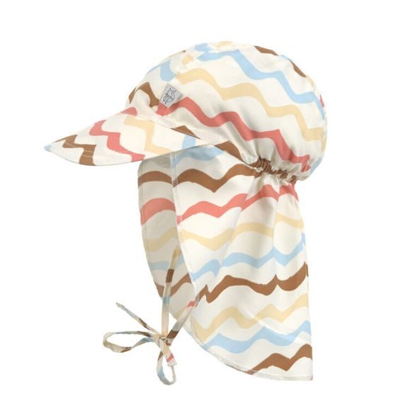 LÄSSIG SPLASH SUN PROTECTION FLAP HAT WAVES SEA SALT 19-36 MO. - ČEPIČKY A KLOBOUČKY - PRO DĚTI