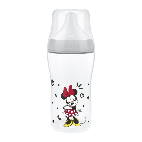 NUK PERFECT MATCH LÁHEV S KONTROLOU TEPLOTY DISNEY MICKEY GREY 260ML - KOJENECKÉ LAHVE - KRMENÍ