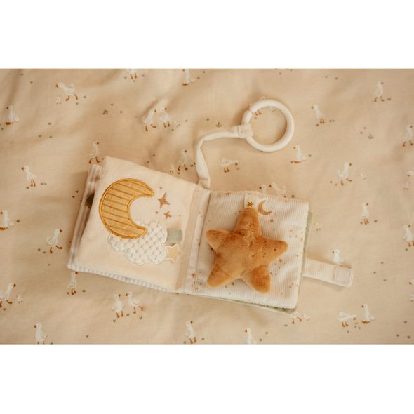 LITTLE DUTCH ZÁVĚSNÁ TEXTILNÍ KNÍŽKA S AKTIVITAMI NEWBORN NATURALS - FARMA - PRO DĚTI