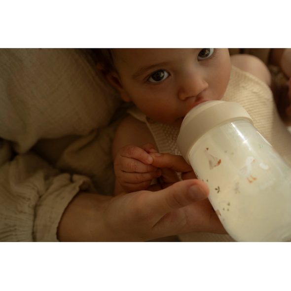 LITTLE DUTCH KOJENECKÉ LÁHVE 165 ML + 240 ML + 2 SAVIČKY HUSA - KOJENECKÉ LAHVE - KRMENÍ