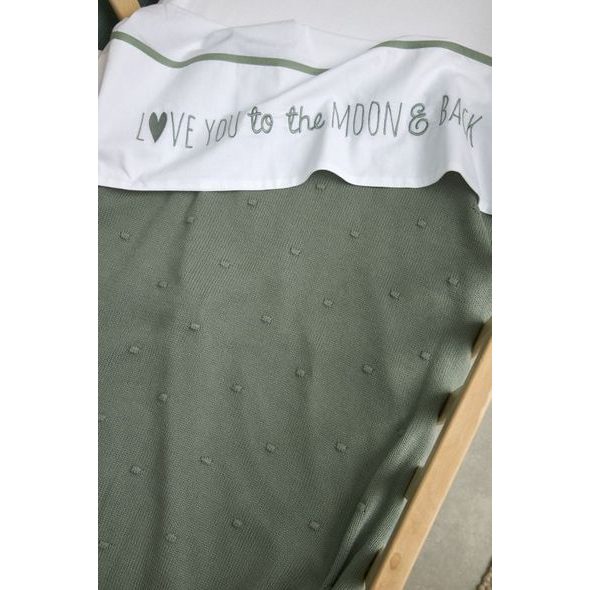 MEYCO DEKA MINI KNOTS - FOREST GREEN - DĚTSKÉ DEKY PRO MIMINKA - SPINKÁNÍ