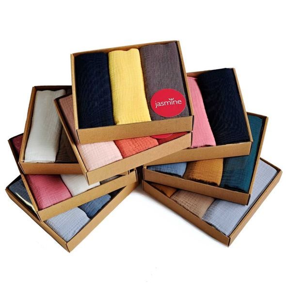 JASMINE MUŠELINOVÉ PLENY BOX LUX 7 60X80 3KS - LÁTKOVÉ PLENY SKLÁDANÉ - PŘEBALOVÁNÍ