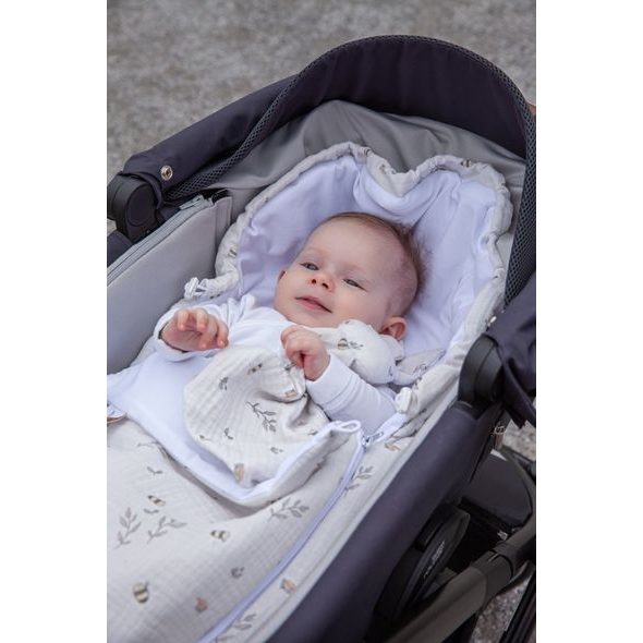 EMITEX NOVOROZENECKÝ FUSAK MUŠELÍN LITTLE BEE - FUSAKY DO AUTOSEDAČKY - AUTOSEDAČKY A PŘÍSLUŠENSTVÍ