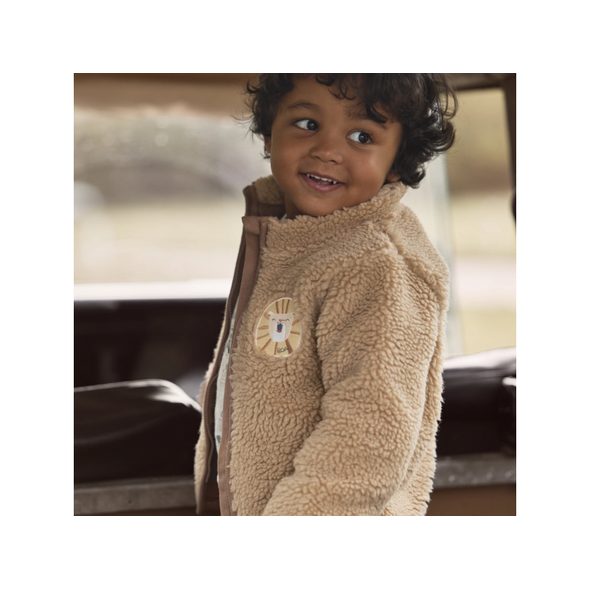 LITTLE DUTCH KABÁTEK TEDDY WARM TAUPE VEL. 74 - KABÁTKY, MIKINKY - PRO DĚTI